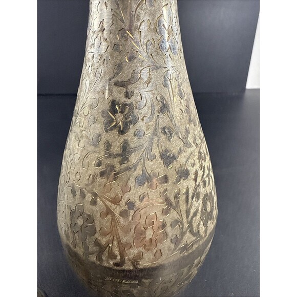 Vintage Z.Y. India Bell Candle Stick Holders (2) And Brass Bud Vase - Picture 5 of 11